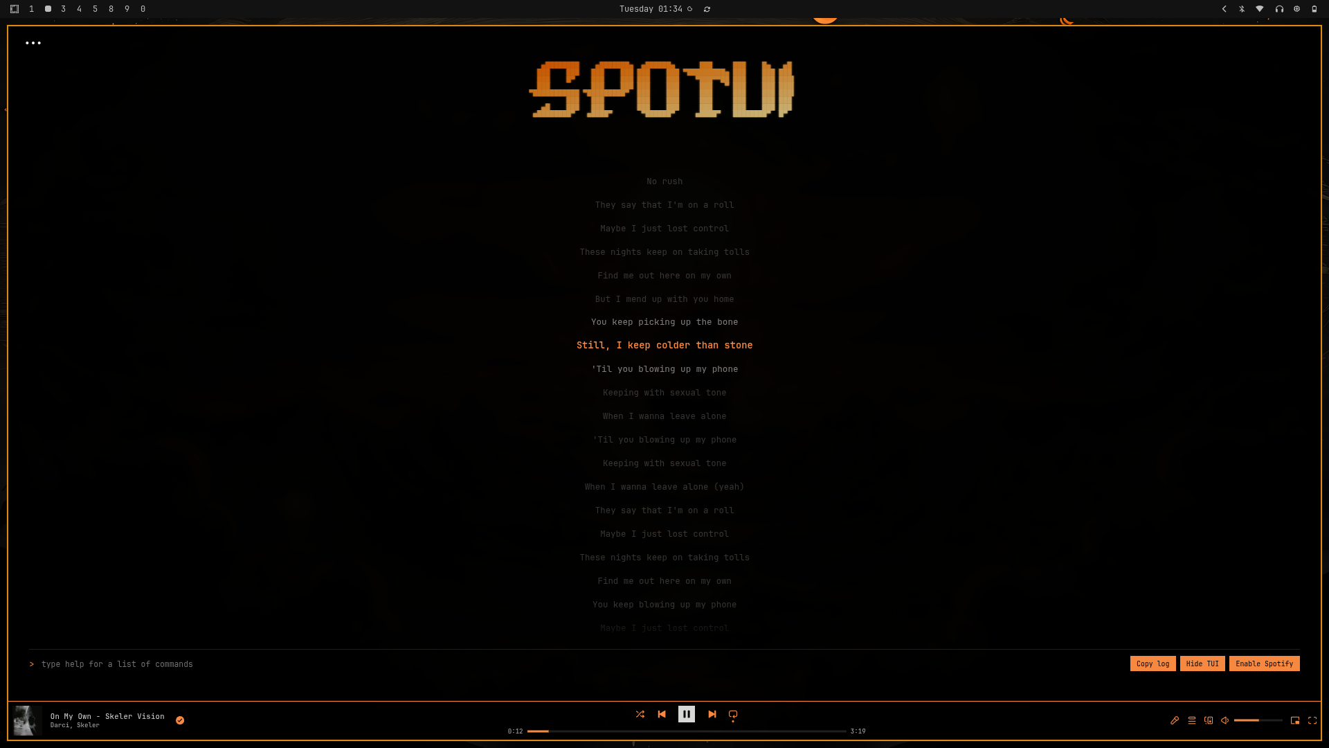SpoTUI preview